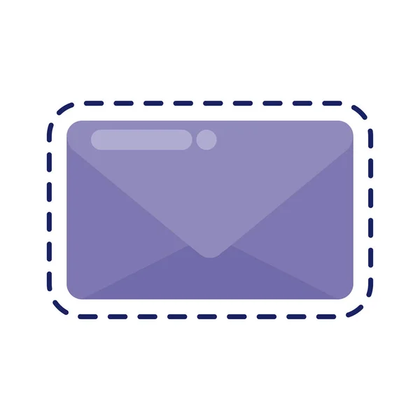 Zarf posta iletişimi yama kapalı — Stok Vektör