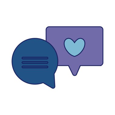 konuşma kabarcıkları mesaj yalıtılmış simgesi kümesi