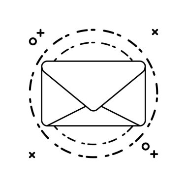 zarf posta iletişimi kapalı izole simgesi