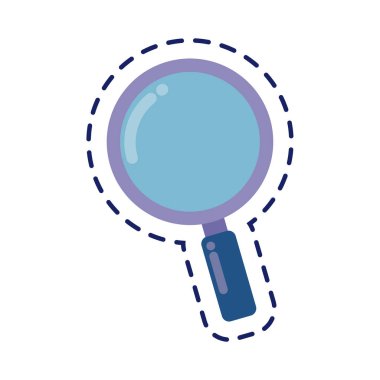 arama büyüteç yaması izole simgesi