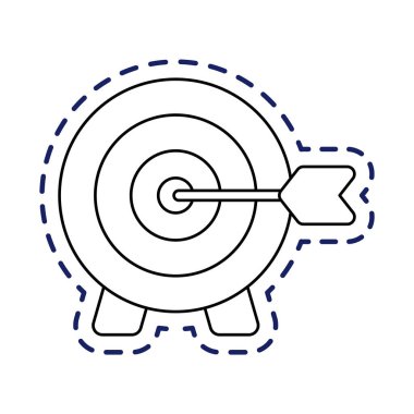 ok yalı simgeli hedef tahtası yaması