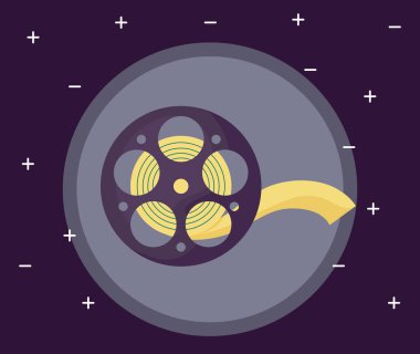 sinema makara bant izole simgesi