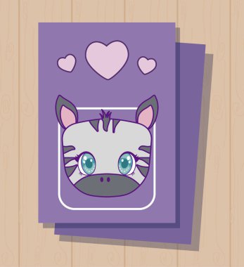 kart bebek kawaii sevimli zebra başkanı