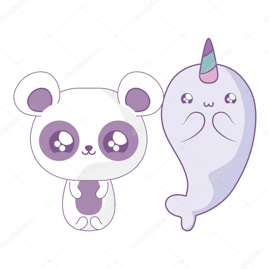 Cute Narwhal With Panda Bear Baby Animals Kawaii Style Vector Illustration Design Premium Vector In Adobe Illustrator Ai Ai Format Encapsulated Postscript Eps Eps Format Cute Narwhal With Panda Bear Baby Animals Kawaii Style Vector Illustration Design Premium Vector In Adobe Illustrator Ai Ai Format Encapsulated Postscript Eps Eps Format