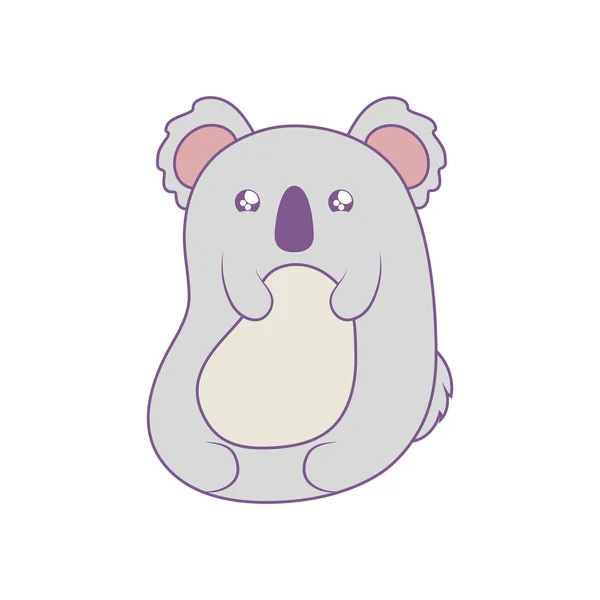 Niedliche Koala Baby Tier kawaii Stil — Stockvektor