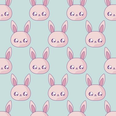kafa lar sevimli tavşan bebek hayvanlar kawaii tarzı desen