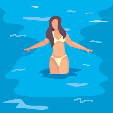 kadın yaz zaman tatil tasarım