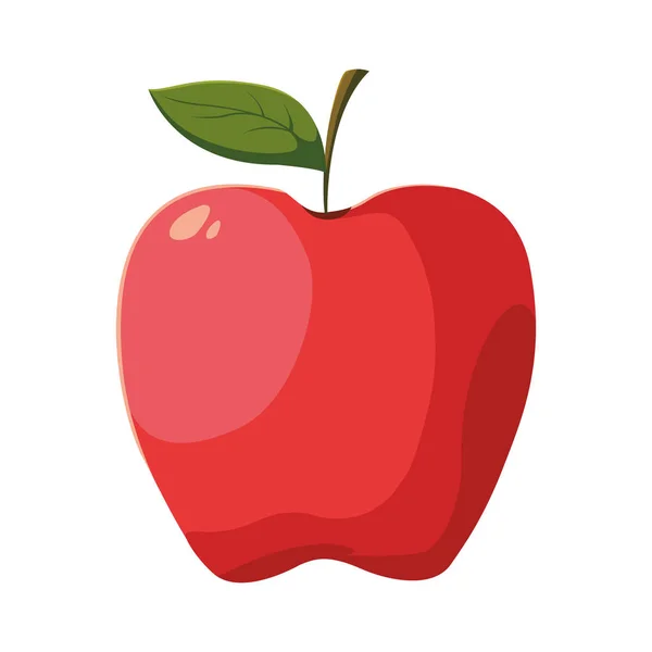 Čerstvé ovoce z jablek v bílém pozadí — Stockový vektor