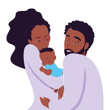 Anne ve baba onu yenidoğan taşıyan