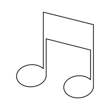 müzik sesi düz tasarım tarzı