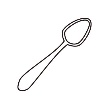 beyaz arka plan üzerinde kaşık gereçleri