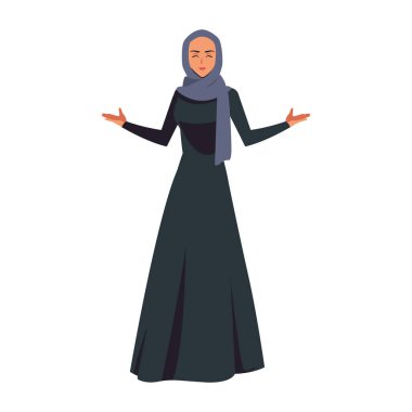 bir hijab arap kadın karakteri