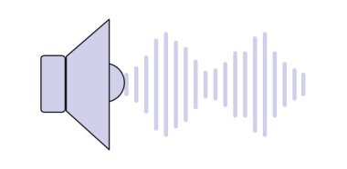 müzik sesi düz tasarım tarzı