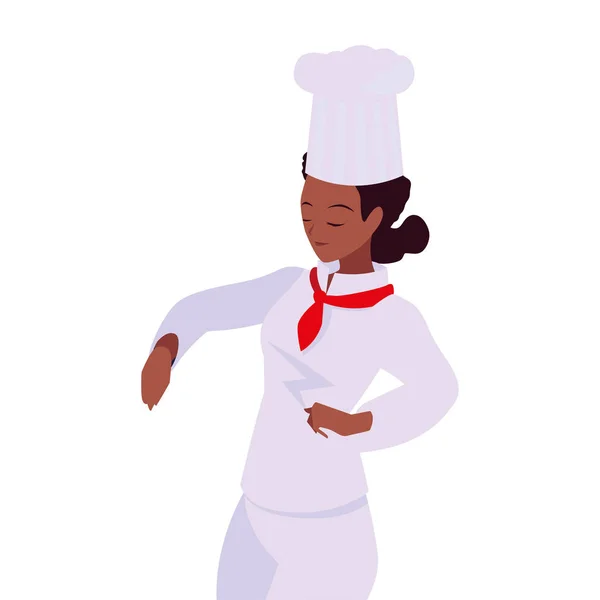 Kobieta kucharz charakter z Uniform — Wektor stockowy