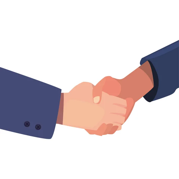 Handshake-Symbol flaches Design-Image — Stockvektor