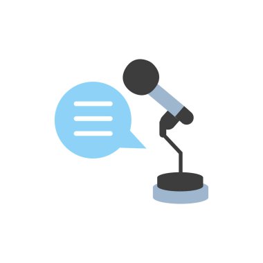 mikrofon ses cihazı teknoloji simgesi