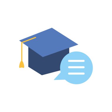 mezuniyet şapka çalışma elemanı simgesi