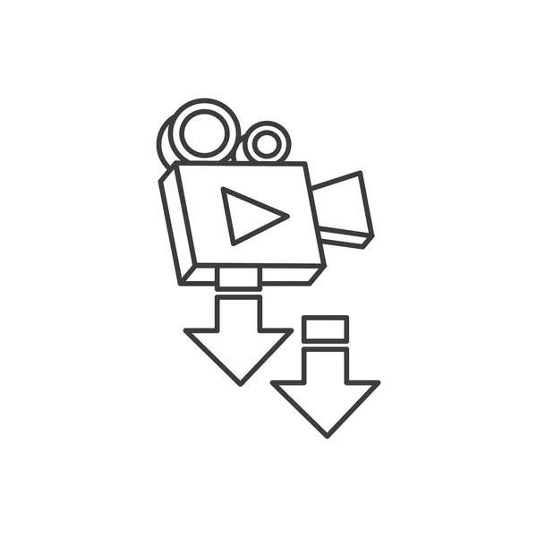 Videokamera Filmgerät Symbol — Stockvektor