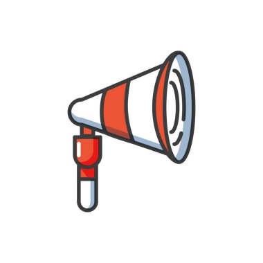 ses megafon ses izole simgesi