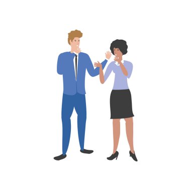 Genç çift avatarları karakter simgesi