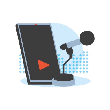 mikrofon ses cihazı teknoloji simgesi