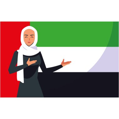 bir hijab arap kadın karakteri