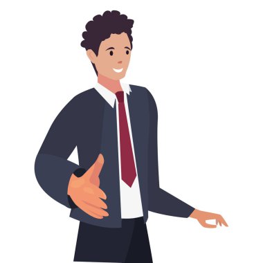 el sıkışma simgesi düz tasarım görüntüsü