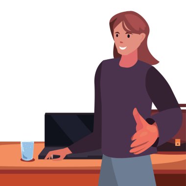 el sıkışma simgesi düz tasarım görüntüsü