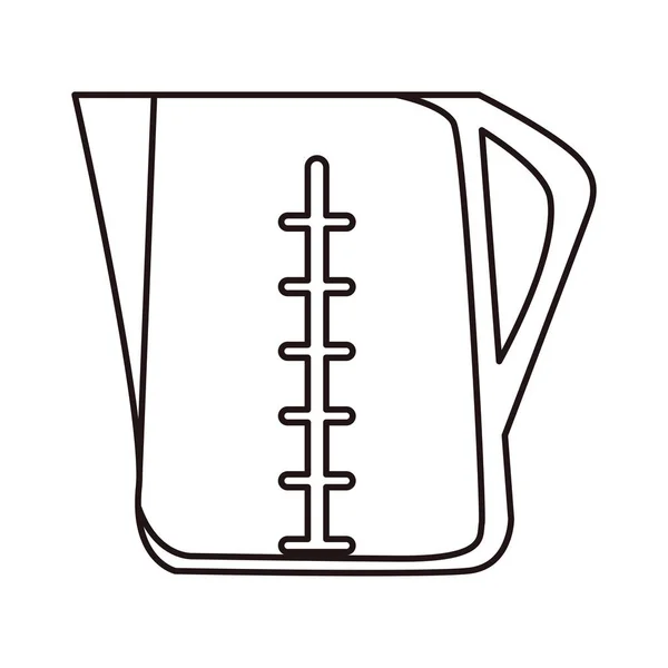 Jar utensil on white background — Stock Vector