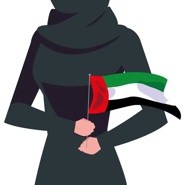 Personagem mulher árabe em um hijab — Vetor de Stock