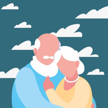 mutlu dedesi gün düz tasarım