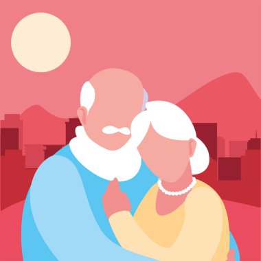 mutlu dedesi gün düz tasarım