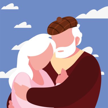 mutlu dedesi gün düz tasarım