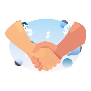 el sıkışma simgesi düz tasarım görüntüsü