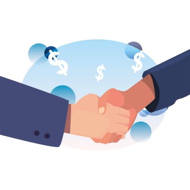 el sıkışma simgesi düz tasarım görüntüsü