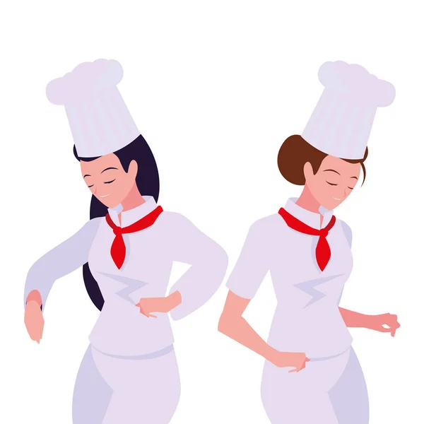 Personas cocinero preparación de alimentos cocina — Archivo Imágenes Vectoriales