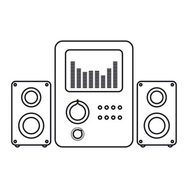 müzik sesi düz tasarım tarzı