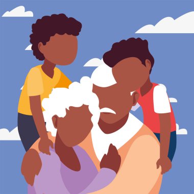 mutlu dedesi gün düz tasarım