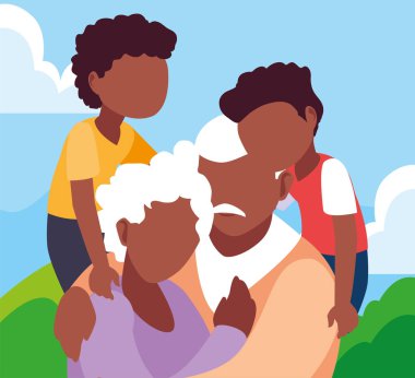 mutlu dedesi gün düz tasarım