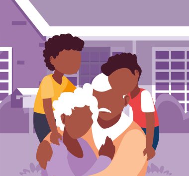 mutlu dedesi gün düz tasarım