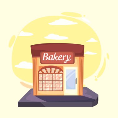 sokak pazarı ticaret düz tasarım