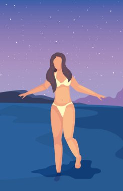 kadın yaz zaman tatil tasarım