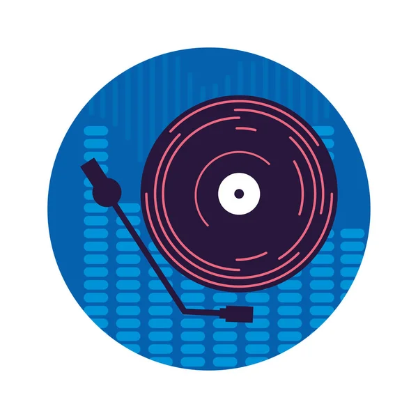 Música sonido plano diseño estilo — Vector de stock