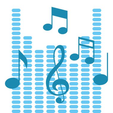 müzik sesi düz tasarım tarzı