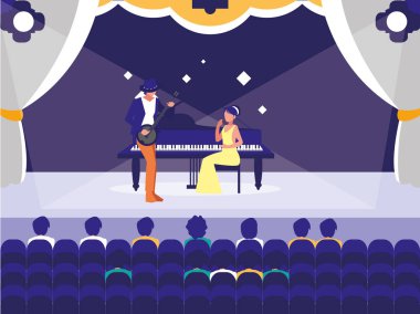 insanlar müzisyenler konser olay tasarımı