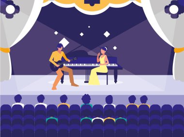 insanlar müzisyenler konser olay tasarımı