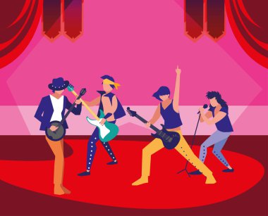 insanlar müzisyenler konser olay tasarımı