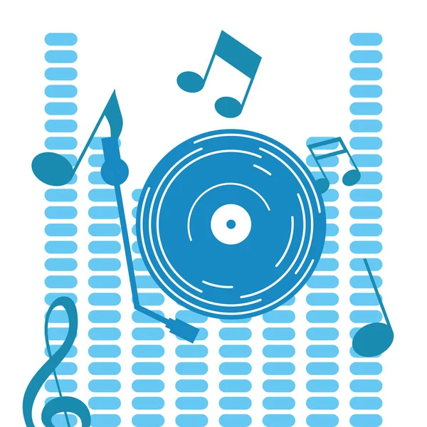 müzik sesi düz tasarım tarzı