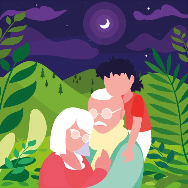 mutlu dedesi gün düz tasarım