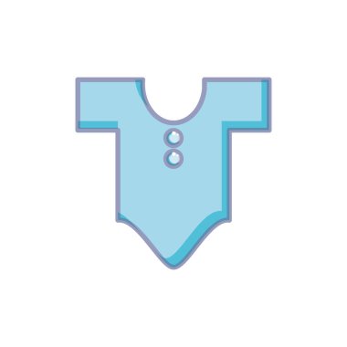bebek izole simgesi için sevimli giysiler